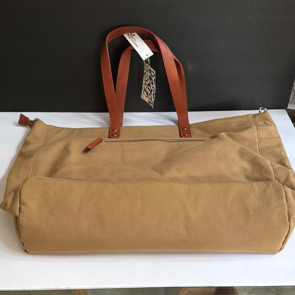 Erin Condren Tan Canvas Tote Bag